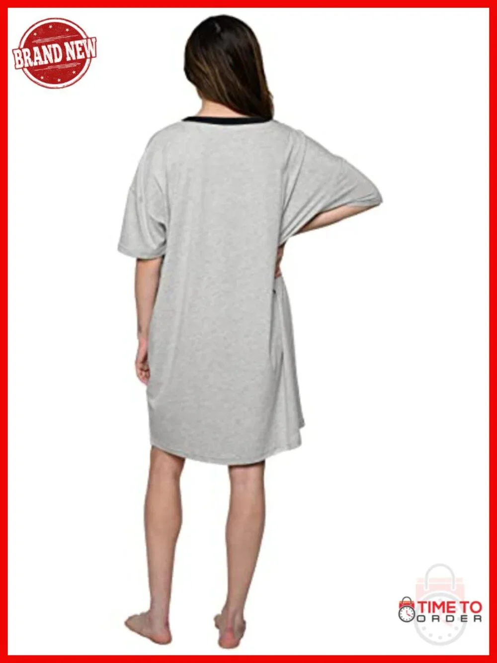 Disney Sleepshirt Nightgown Short Sleeve Cotton Polyester